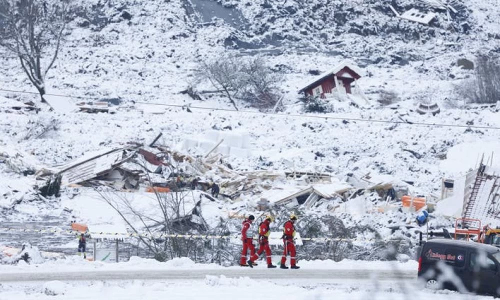 Νορβηγία: 4 νεκροί και 6 αγνοούμενοι από την κατολίσθηση
